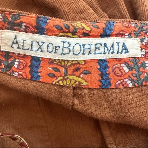 Alix of Bohemia Jodhpur Tawny Corduroy Pants SMALL Coastal Cowgirl Designer - Picture 8 of 14